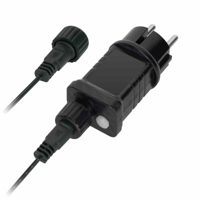 Vianočná LED reťaz studená biela IP44 10m 8 režimov REBEL