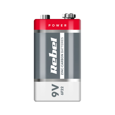 Batéria REBEL 9V 6F22 blister