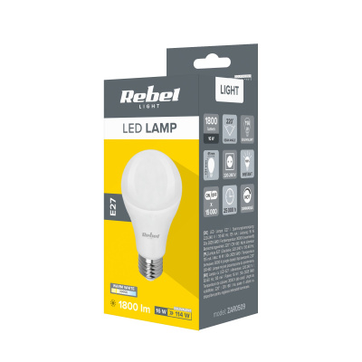Žiarovka LED A65 16W E27 3000K 230V Rebel