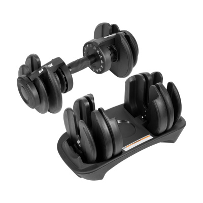 Nastaviteľná liatinová činka 24kg | Otočná rukoväť (2,5-24kg)