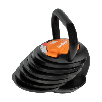 Nastaviteľný liatinový kettlebell 9kg | Nastavenie váhy 2,3-9 kg