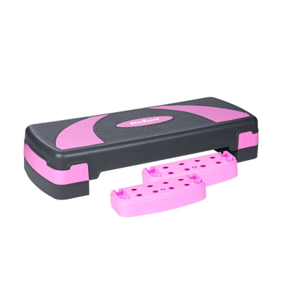 Fitness stepper 78 cm, Fialový | 3 úrovne nastavenia výšky