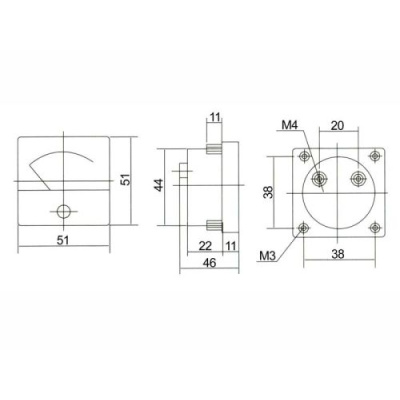 VOLTMETER - analogovy  40V