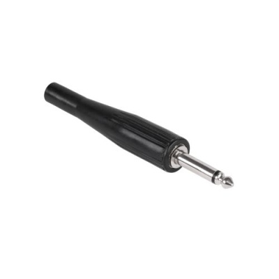 Konektor Jack 6,3mm mono čierny