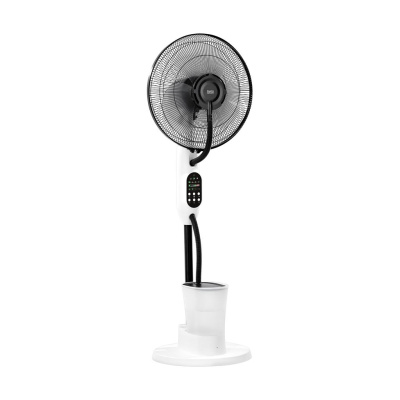 Stojaci ventilátor s funkciou hmly - biely