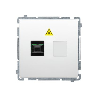 Optická zásuvka SC/APC Simon Basic modul biela