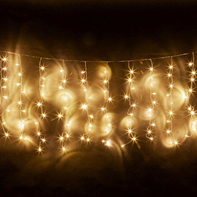 Svetelný záves 5m (330LED)  teplý biely, IP44, spojovateľný