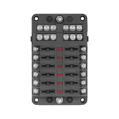 Poistková skrinka FB-12 s mínusovou svorkou a LED indikátormi