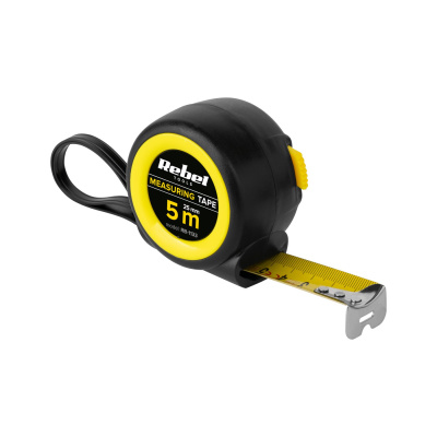 Meter zvinovací 5m / 25mm okrúhly REBEL TOOLS