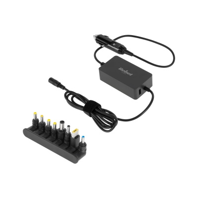Napájací zdroj k notebooku univerzálny USB 65W, 15-24V Rebel