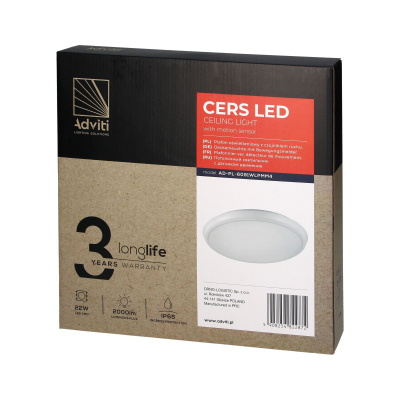 Svietidlo CERS LED so senzorom pohybu 22W IP65
