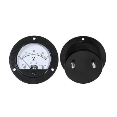 VOLTMETER - analogovy  40V okruhly