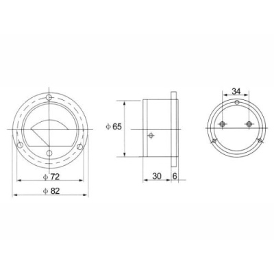 VOLTMETER - analogovy  30V okruhly