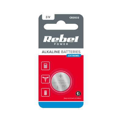 Batéria CR2032 (1ks) REBEL