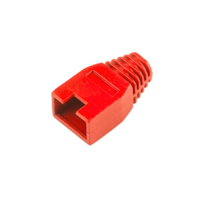 Kryt na konektor 8P8C (RJ45) červeny (50ks)