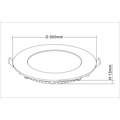 Svietidlo LED podhľadové SATEN 24W IP20 4000K kruh