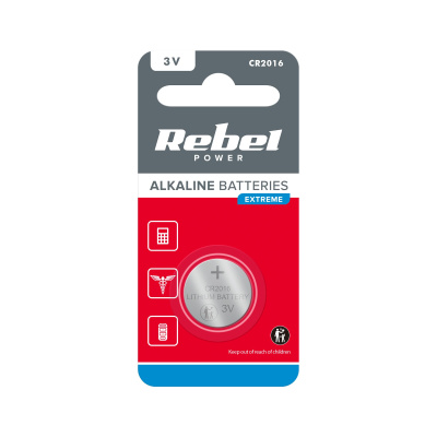Batéria CR2016 (1ks) REBEL