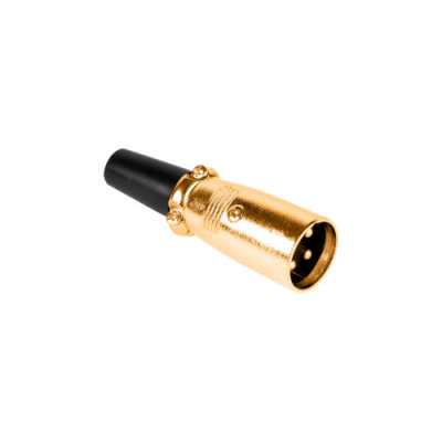 Konektor XLR (Canon) zástrč. pozlatený