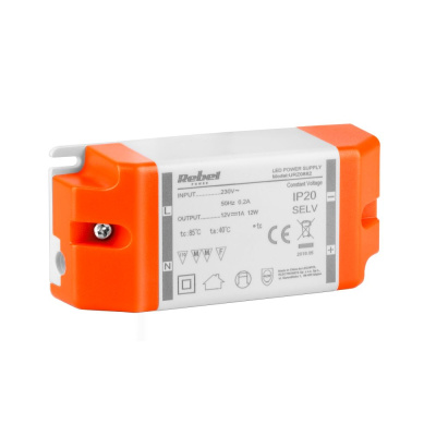Nap.adapter 12V/ 1A  12W Rebel (YSL12-1201000)