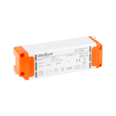 Nap.adapter 12V/ 2,5A  30W Rebel (YSL36-1202500)