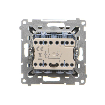 Vypínač Simon 55 č.5 LED podsvietenie modul grafit matný