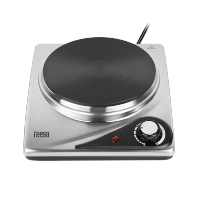 Elektrický varič jednoplatničkový 1500 W, strieborný TEESA