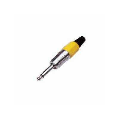 Konektor Jack 6,3mm HQ mono žltý