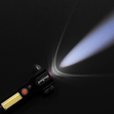 LED svietidlo multifunkčné (zoom, kladivo na sklo, nôž) Rebel