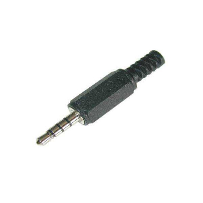 Konektor Jack 3,5mm  4-polovy plastový
