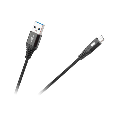 Kábel USB - micro USB 2m REBEL čierny