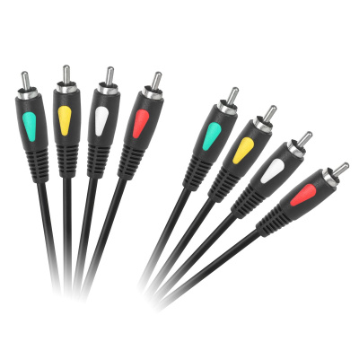 Kábel RCA 4x - RCA 4x, 3m  Eco-line