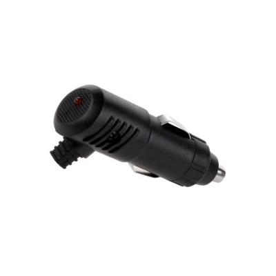 Autokonektor napájací vidlica mini s poistkou a LED