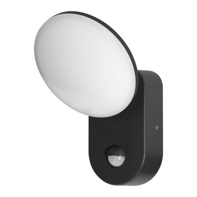 LED svietidlo RIOLIT 15W, senzor pohybu, IP65, čierne