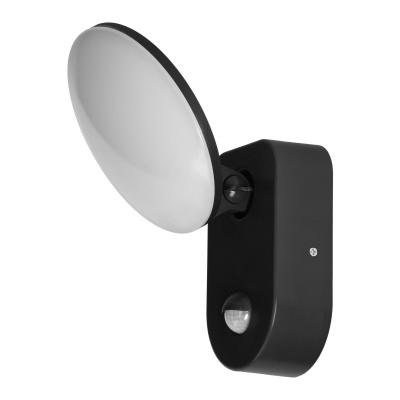 LED svietidlo RIOLIT 15W, senzor pohybu, IP65, čierne