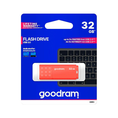 USB kľúč 32GB 3.0 Goodram oranžový