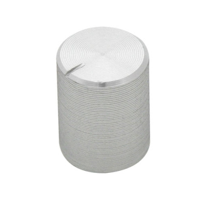 Gombík na potenciometer 6mm strieborný