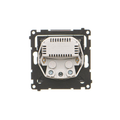 Zásuvka 250 V Simon 55 s USB nabíjačkou 2,1A/16A čierna matná