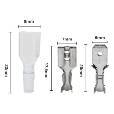 Sada konektorov 2,8mm izolované E5938 (200ks)