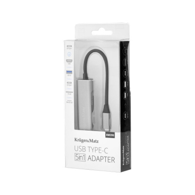 Adaptér (HUB) USB typ C na HDMI/USB3.0/SD/MicroSD/C port
