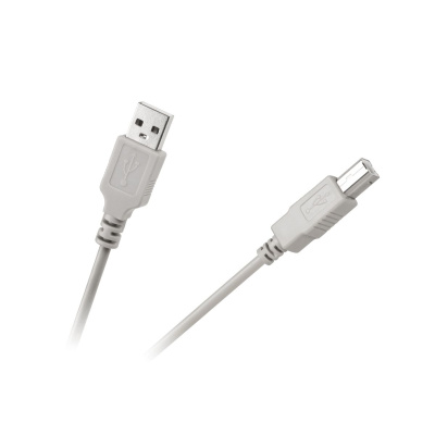 Kábel USB A - USB B, 1,8m čierny