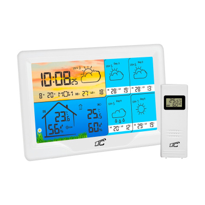 Meteostanica Smart s farebným displejom, biela TYUA LXSTP08BS