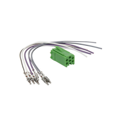ISO Konektor 6 pin mini zelený