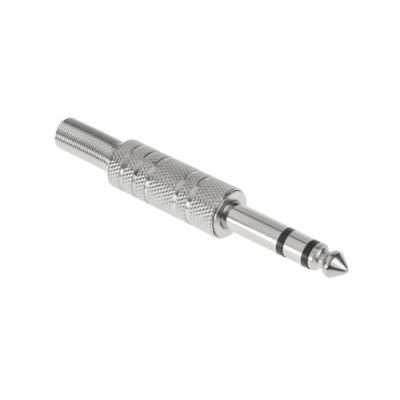 Konektor Jack 6,3mm stereo kov