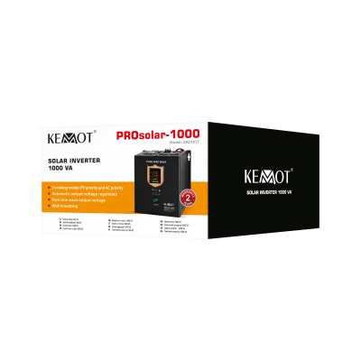 Solárny invertor PROsolar-1000 12V 230V 1000VA/700W KEMOT