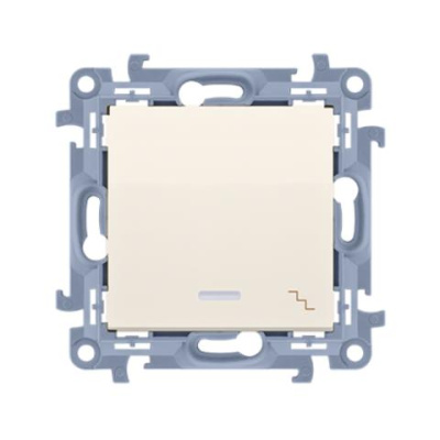 Vypínač Simon 10 č.6 LED podsv. modul béžový