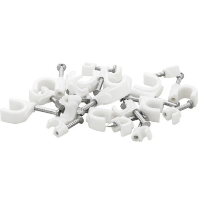 Prichytka kábla 4mm biela (100ks)