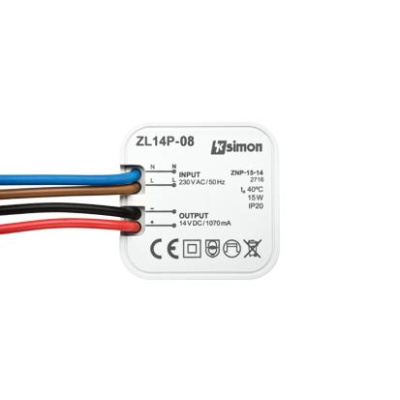 Zdroj pre LED do inštalačnej krabice 14V, DC, 8W