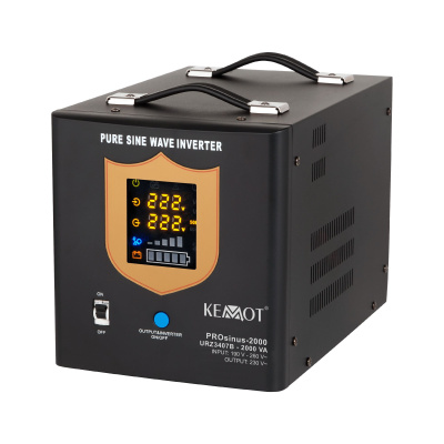 Záložný zdroj  PROsinus-2000 12V 230V 2000VA/1200W KEMOT čierny