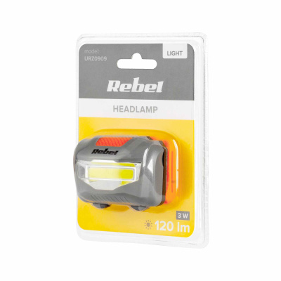 LED svietidlo na čelo 3W (COB) Rebel