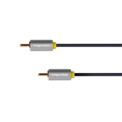 Kábel RCA 1x - RCA 1x, 1m Kruger&Matz Basic